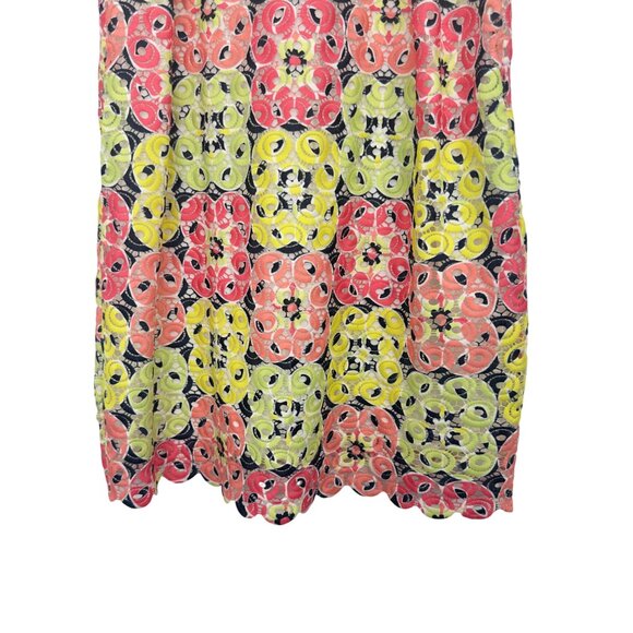 Crown & Ivy Womens Sleeveless Shift Dress Size S Multicolor Floral Crochet Lined - Picture 11 of 11